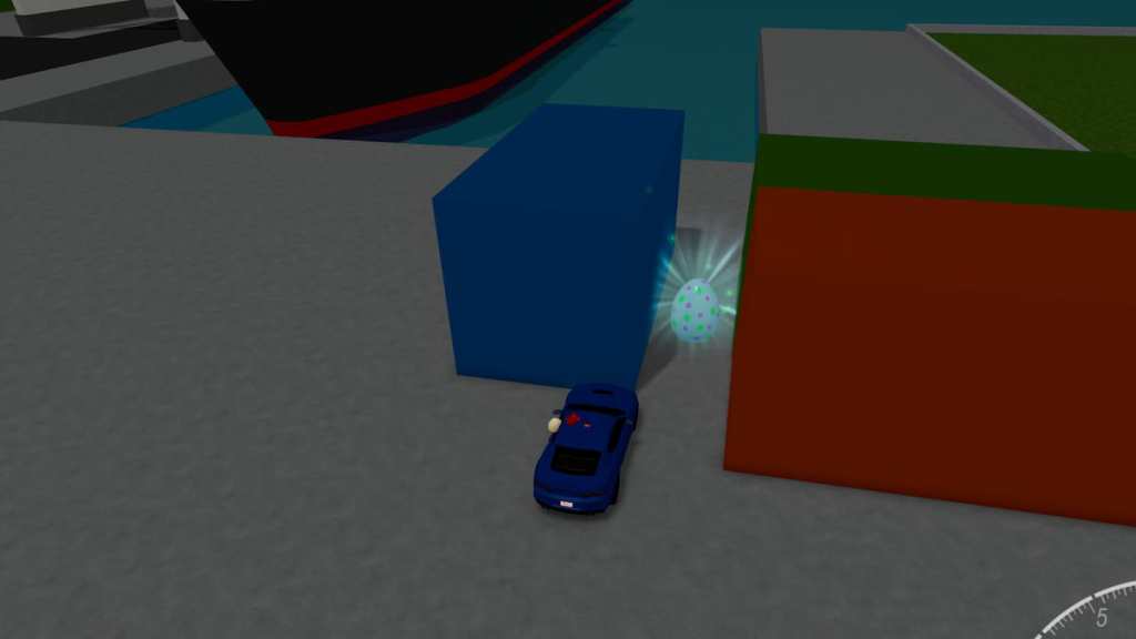 Vehicle Legends blue and green flower egg