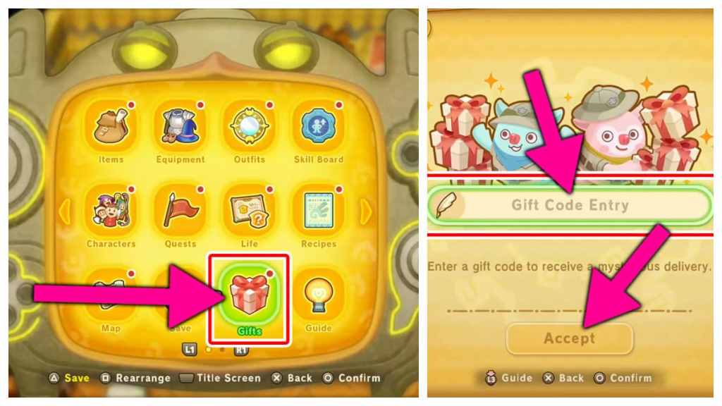 How to redeem FANTASY LIFE i gift codes.