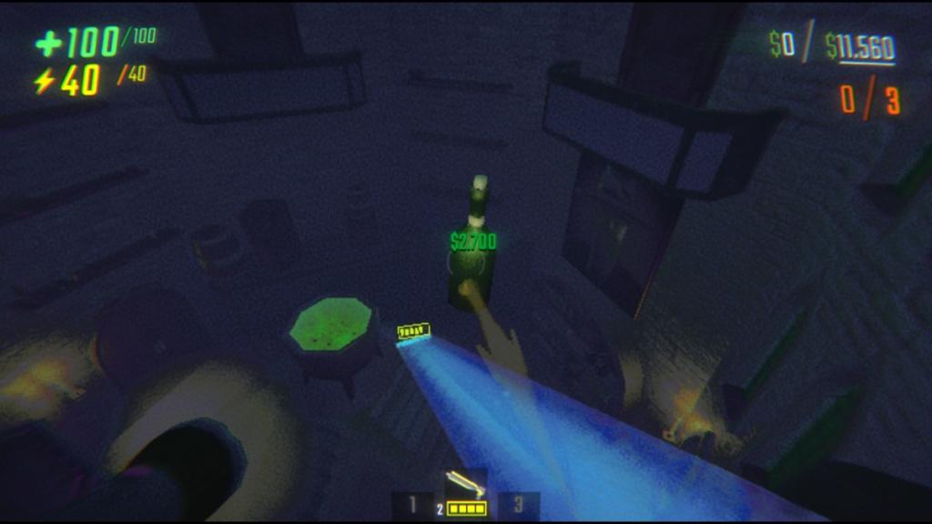 Holding a valuable while descending the Phase Bridge in Swiftbroom Academy