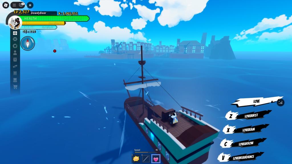 A Universal Piece player is sailing