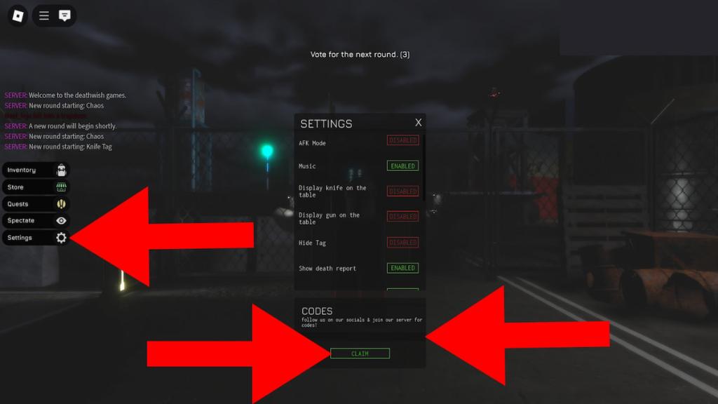 How to redeem Deathwish codes