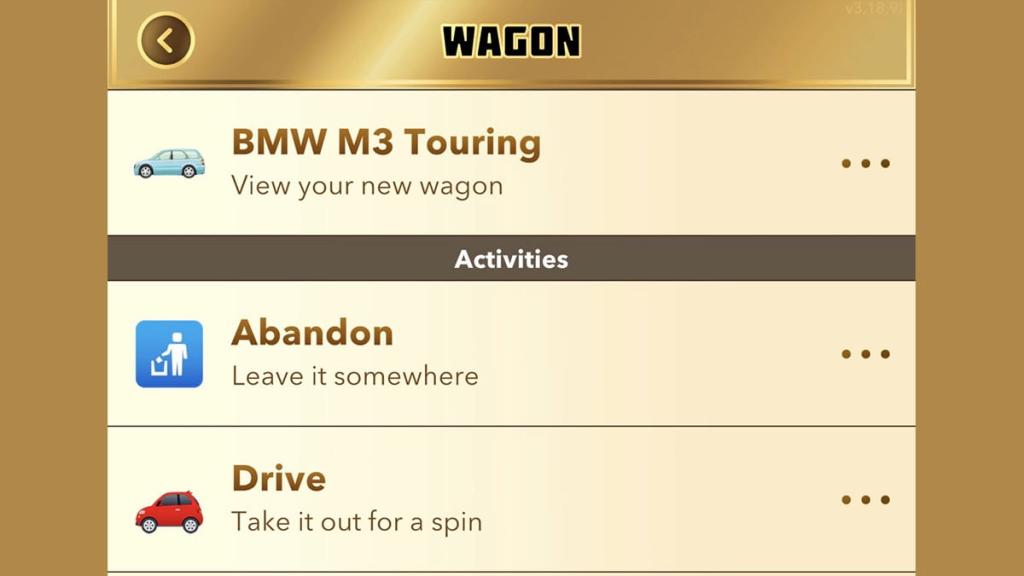 BitLife drive car option