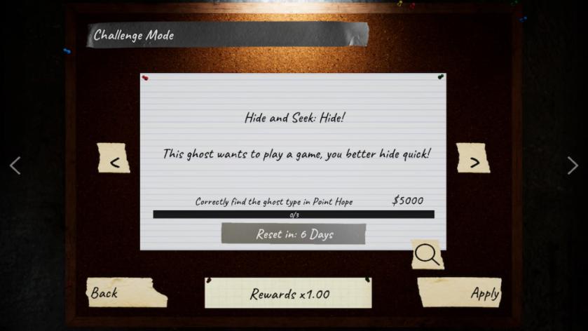 Weekly challenge mode in phasmophobia
