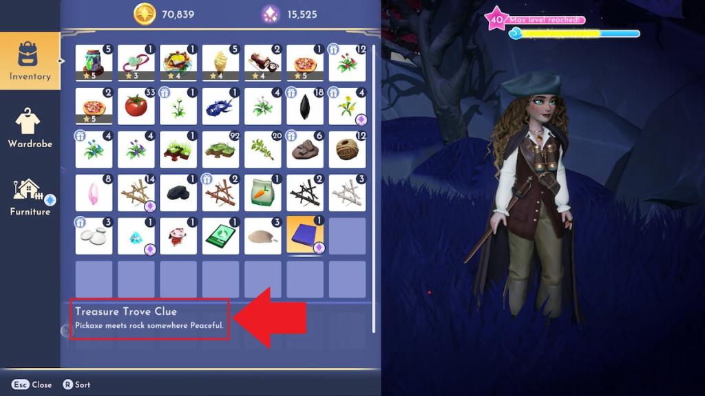 treasure trove clue marked in disney dreamlight valley