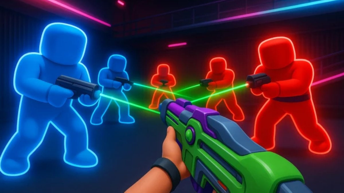 Laser Tag promo art.