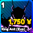 King Ant (Evo) unit from the Anime Rangers X Roblox experience.