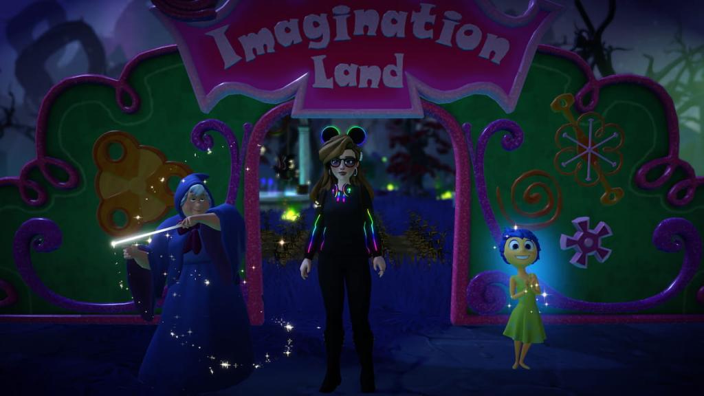 Disney Dreamlight Valley Imagination Land arch and decorations