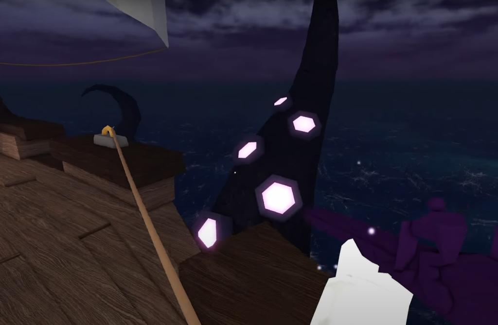 shooting the kraken in voyagers roblox