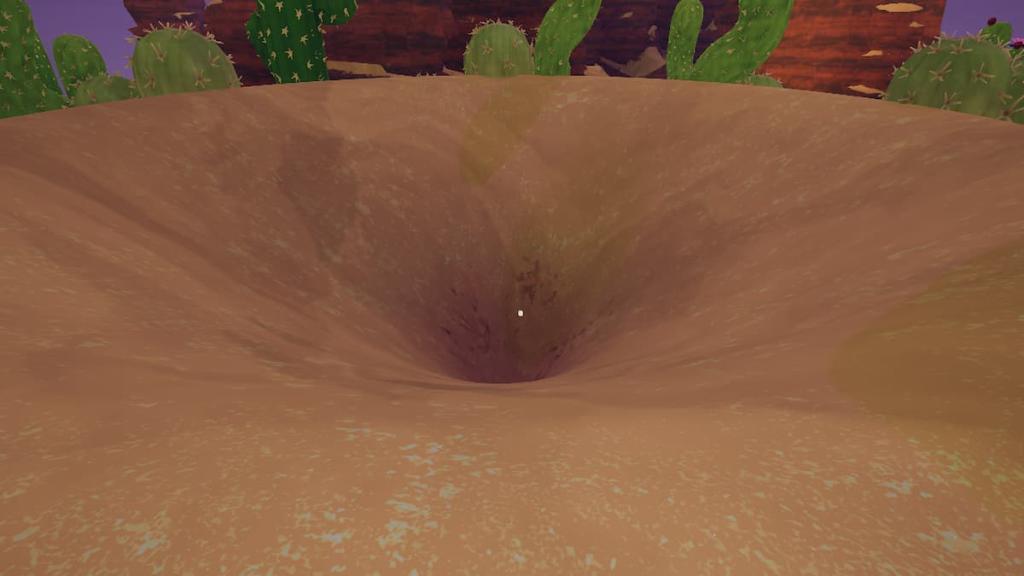 Antlion nest in PEAK