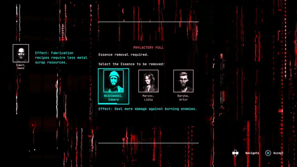 Swapping out an Essence menu in Cronos