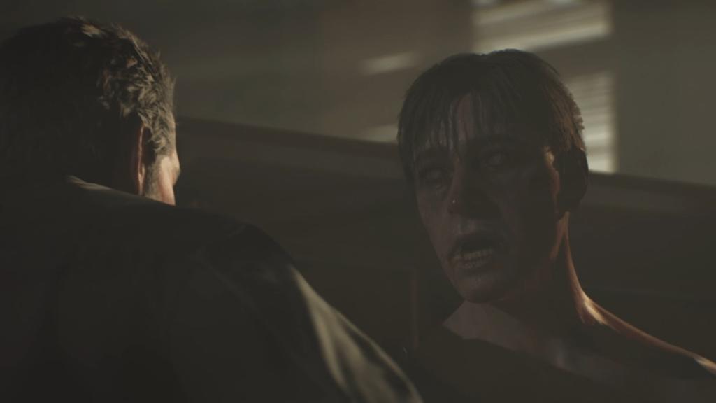 A sick Gabriel looking at his brother, Artur for help