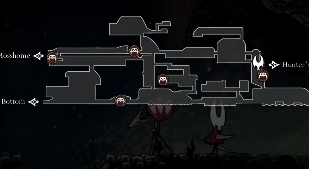 Hornet's location outside Hunter's March in Hollow Knight Silksong