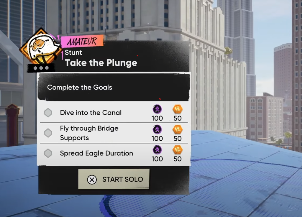 The Take the Plunge quests in Skate