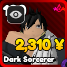 Dark Sorcerer unit from Anime Rangers X Roblox experience.