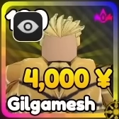 Gilgamesh unit from Anime Rangers X Roblox experience.