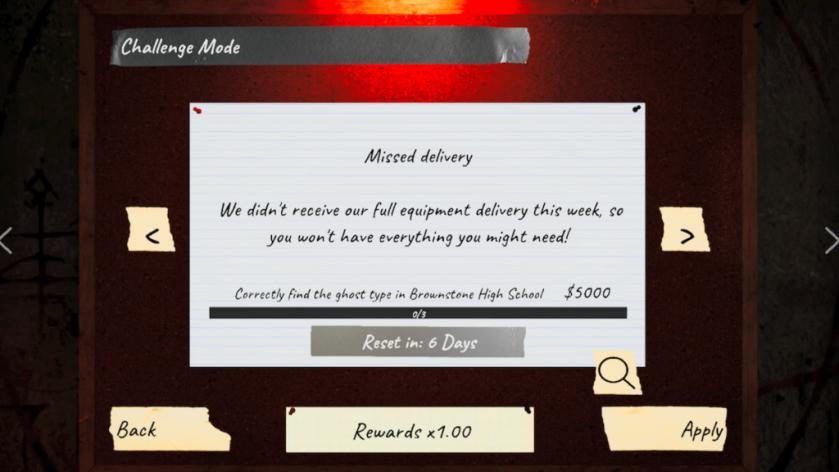 Weekly challenge mode in phasmophobia