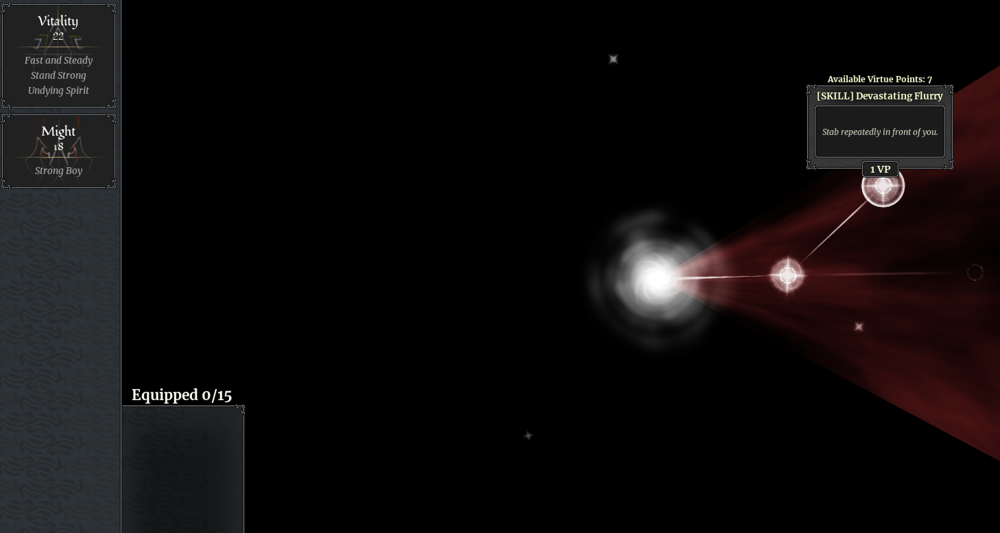 nethros skills and virtues menu guide