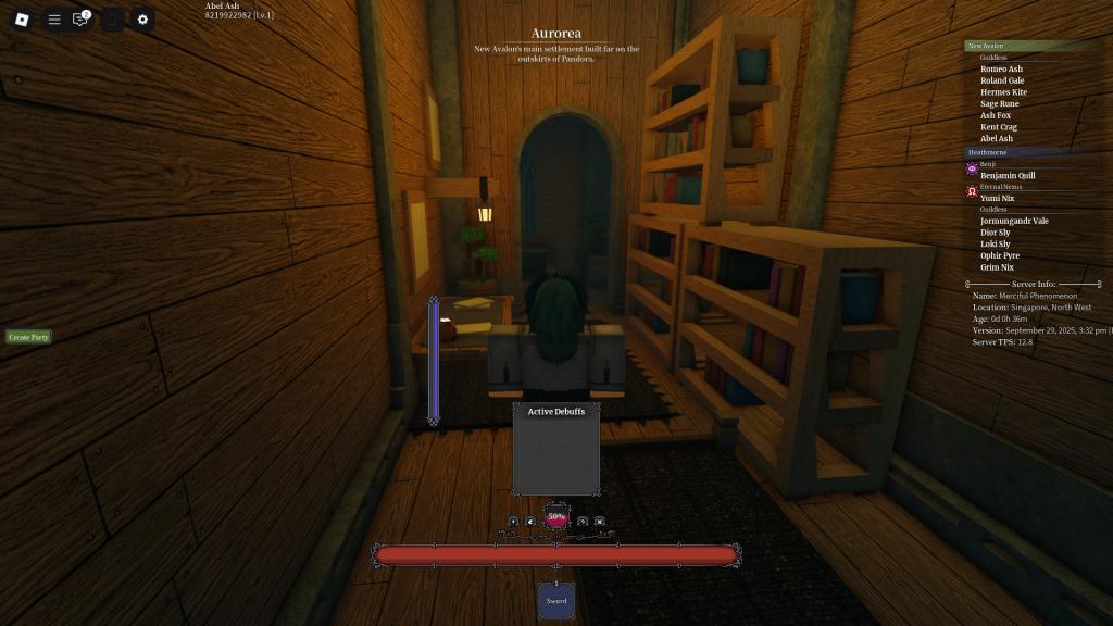 A player checking their Soul bar in the Nethros Roblox experience.