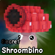 Shroombino plant from Plants vs Brainrots Roblox experience.