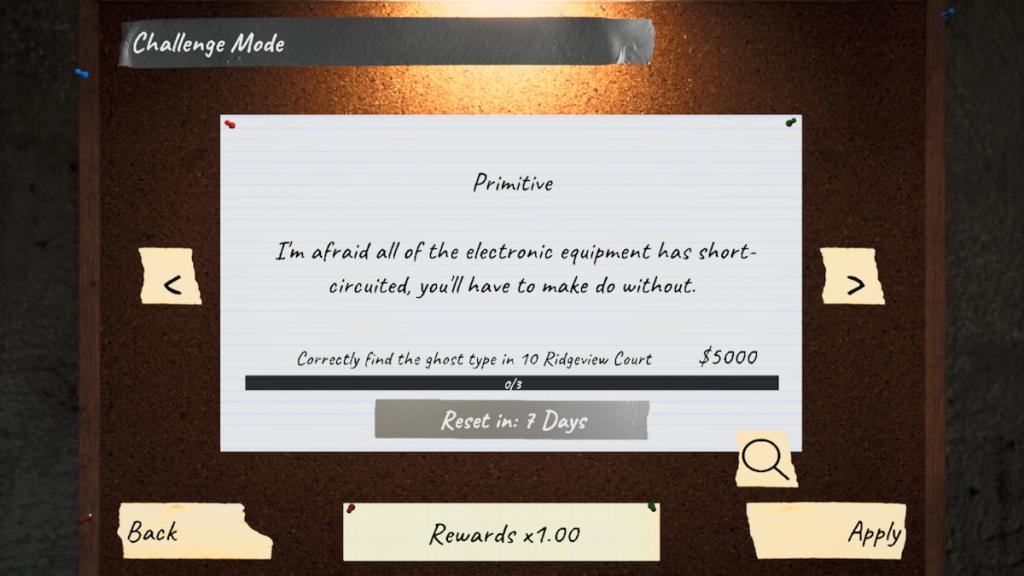 Weekly challenge mode in phasmophobia