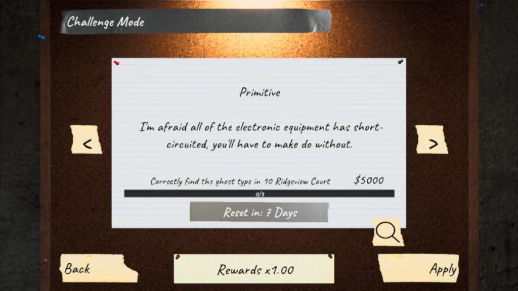 Weekly challenge mode in phasmophobia
