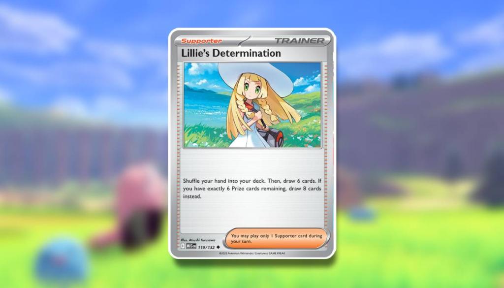 The card Lily's Determination is visible
