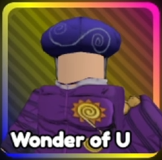 Wonder of U unit from Anime Rangers X Roblox experience.
