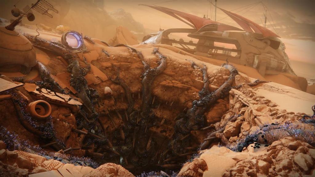 A Sarlacc Pit in a Destiny-inspired environment.