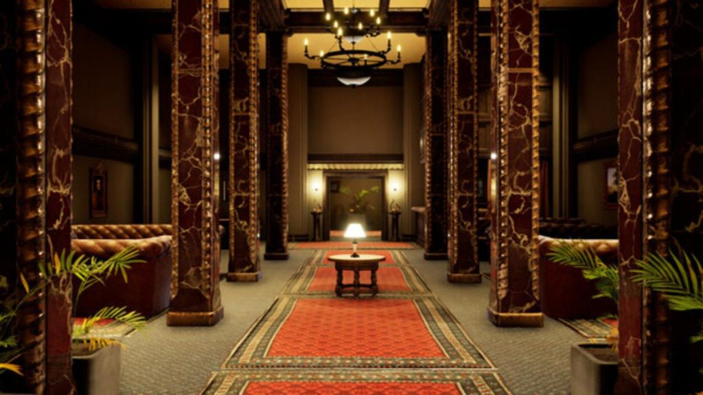 The Terror Hotel lobby