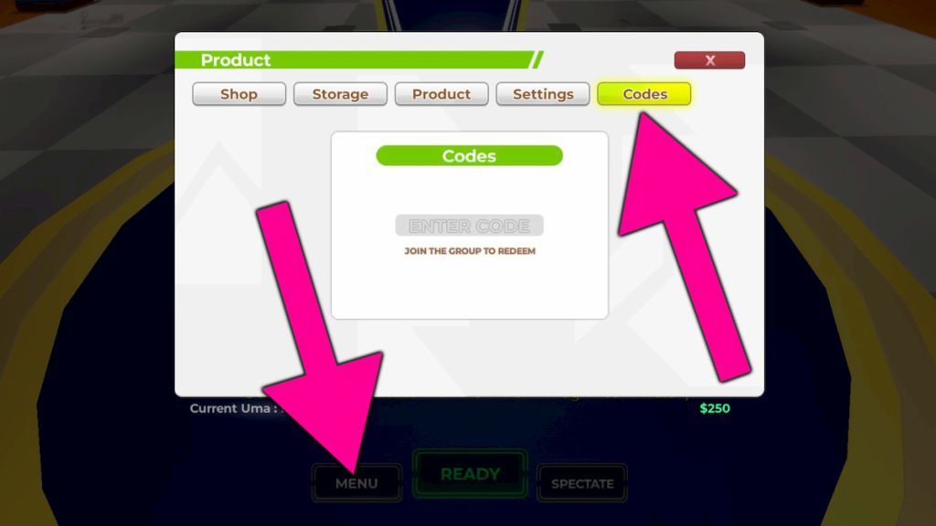 How to redeem Uma Racing codes.