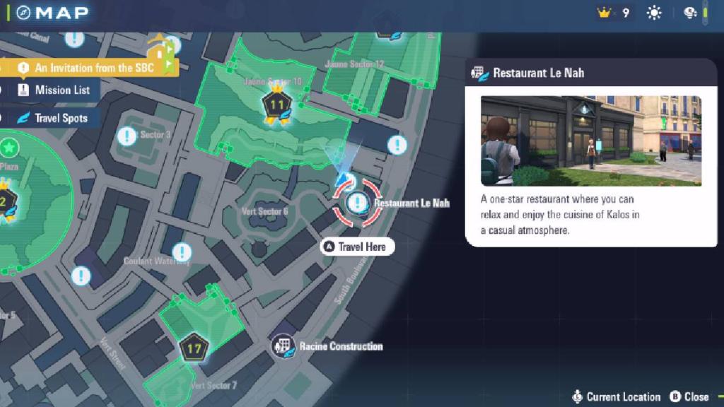 A menu shows the location of Dratini in Pokémon Legends Z-A