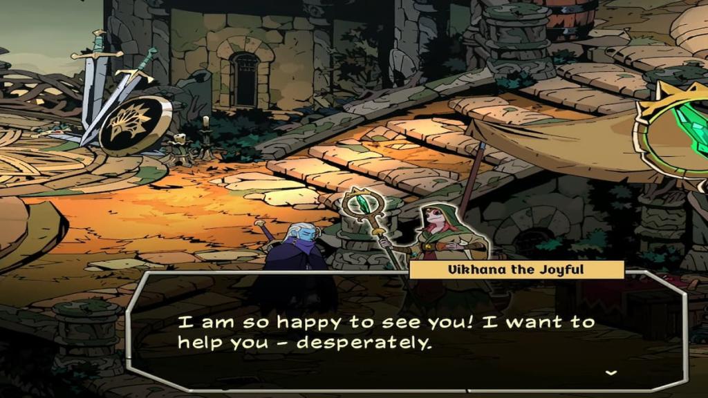 Vikhana the Joyful in your Sanctuary in Absolum