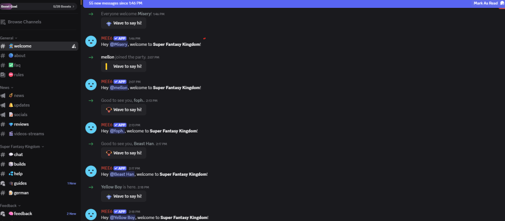 Official Discord Super Fantasy Kingdom