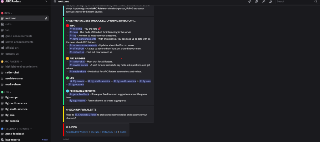 Official ARC Raiders Discord
