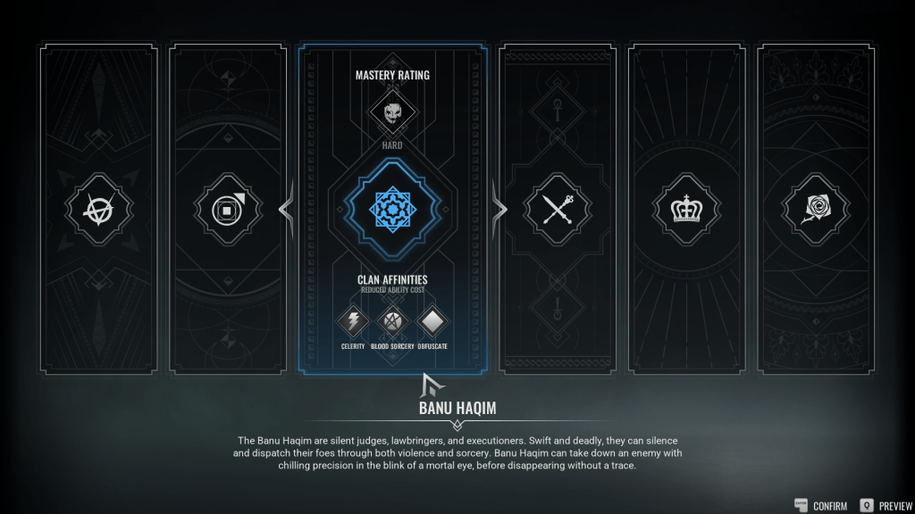 Clans in Vampire the Masquerade Bloodlines 2