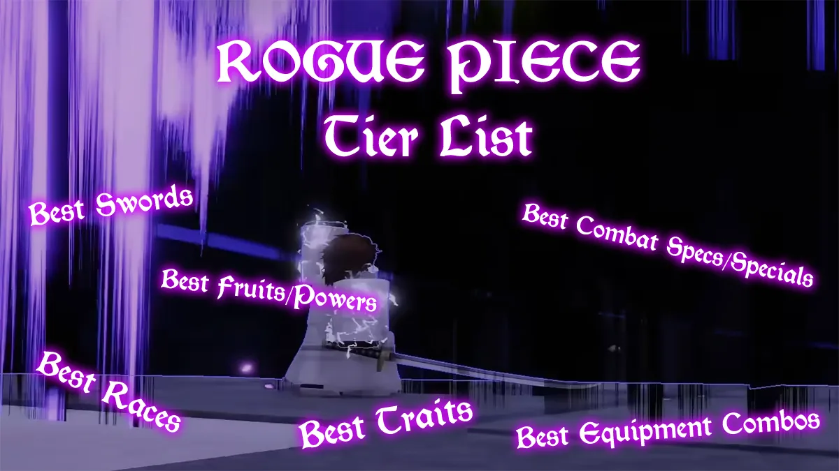 complete rogue piece tier list of everything in the game