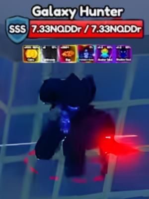 Galaxy Hunter secret boss from Anime Eternal Roblox experience.