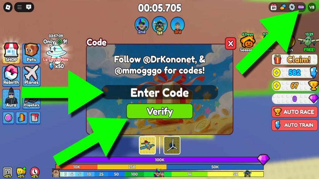 How to redeem Plane Race with 99 Propellers codes