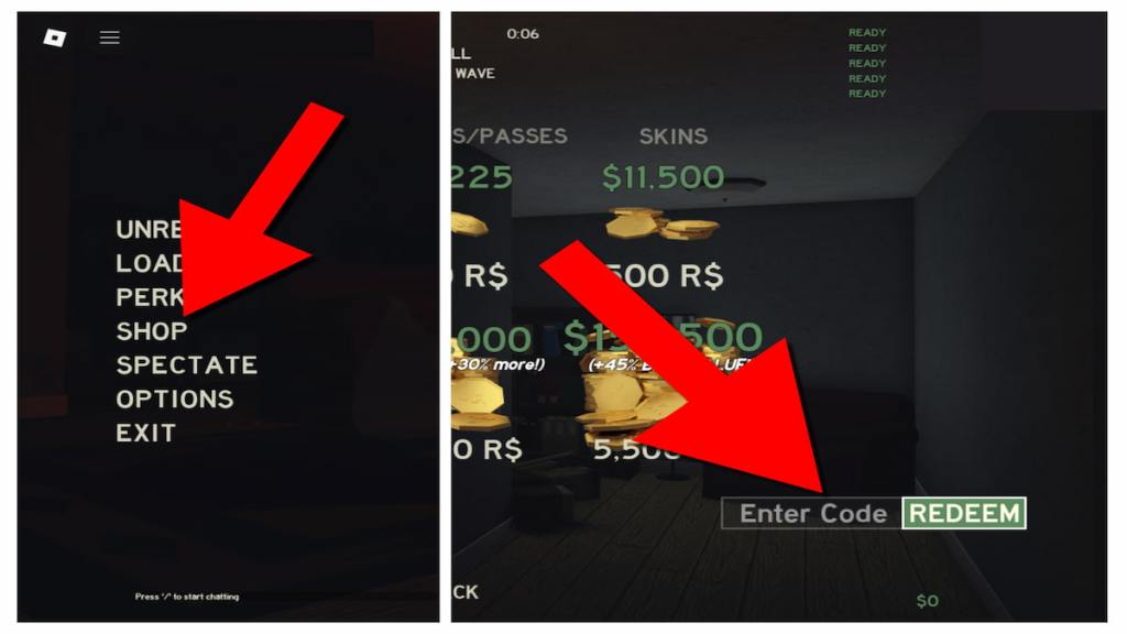 How to redeem codes in Those Who Remain.