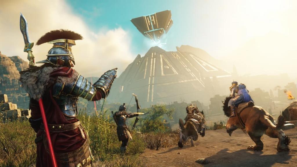 A bunch of players in New World.