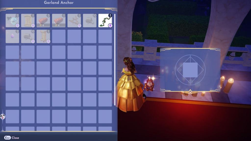 Placing rose garland in DDV