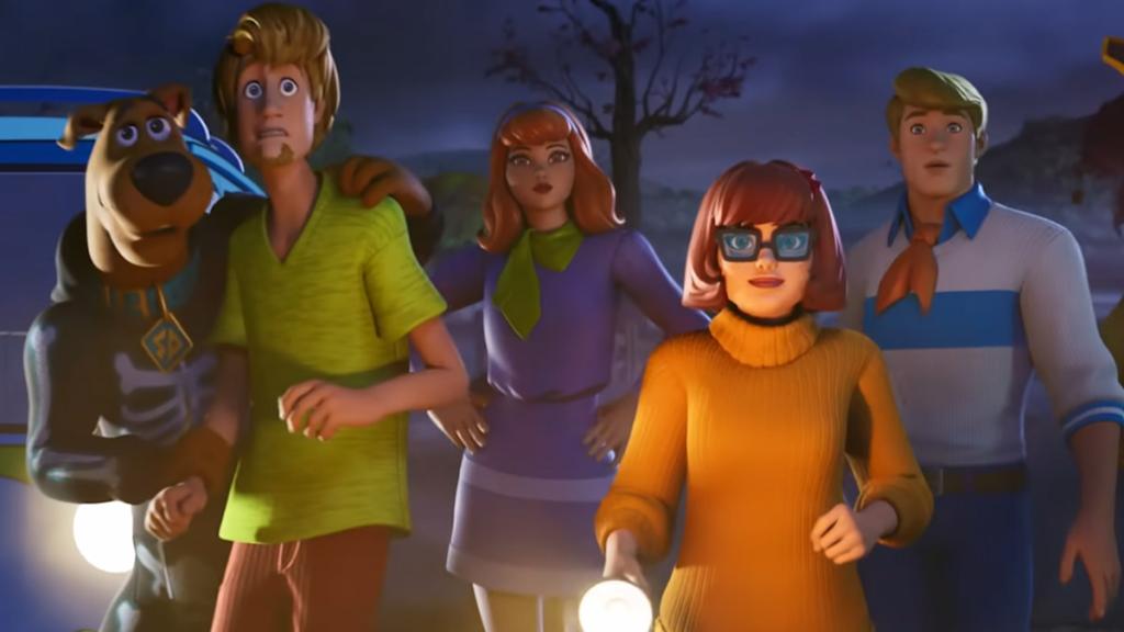 Scooby-doo characters standing together in fortnite