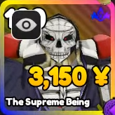 The Supreme Being unit from Anime Rangers X Roblox experience.