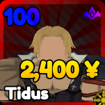 Tidus unit from Anime Rangers X Roblox experience.