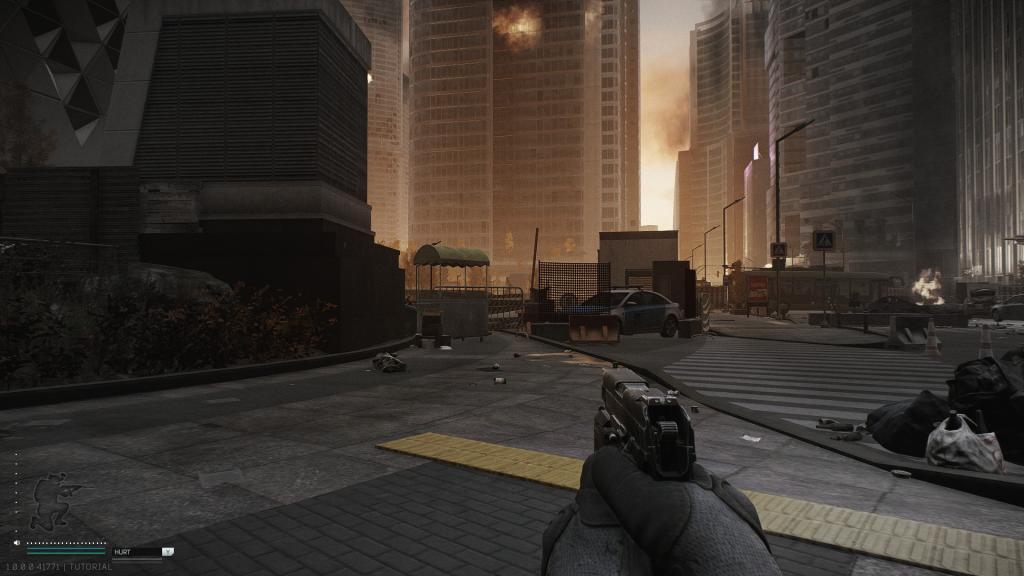 Building leading to the exfil 