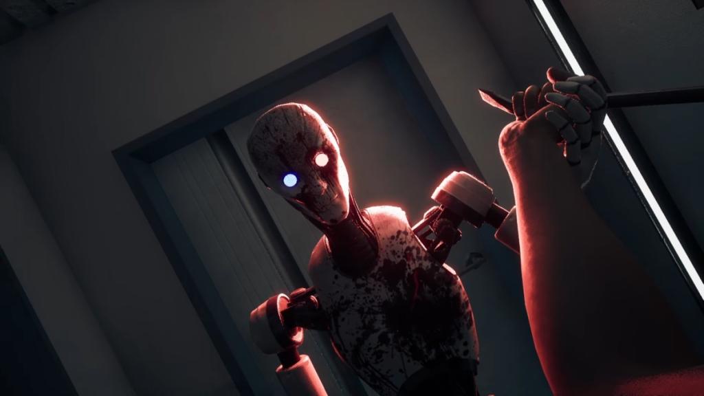 Robot disarms Samuel's crowbar