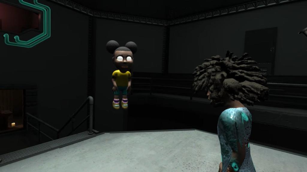 Rebecca free from Anomaly with Amanda avatar floating