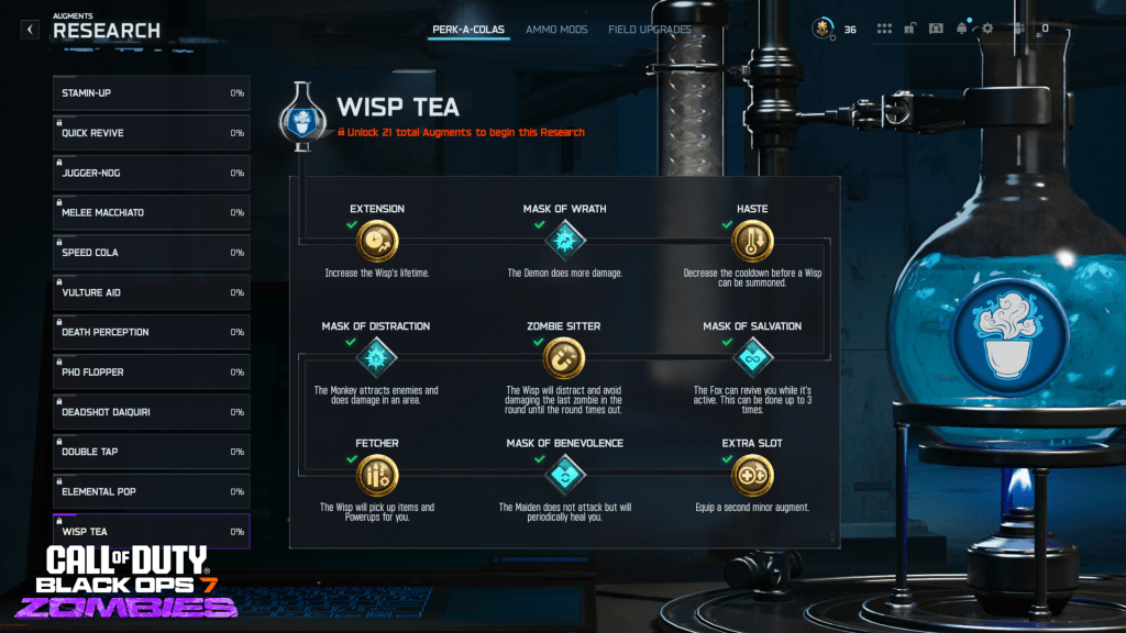 Augments Research in Black Ops 7 Zombies