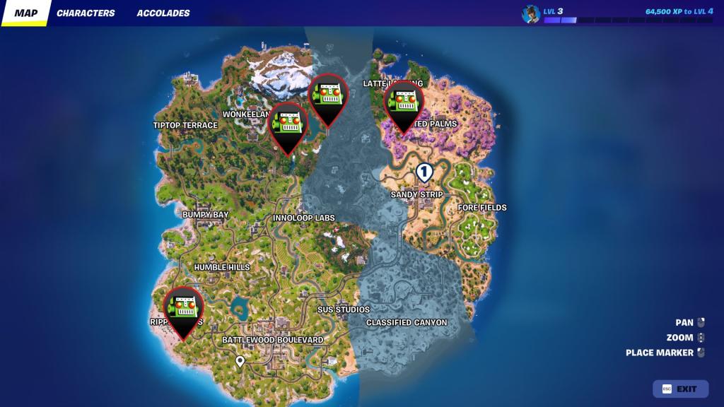 Fortnite account location