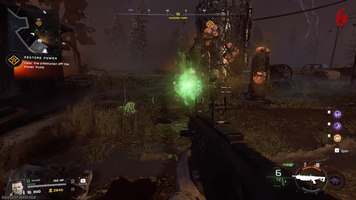 A fighting scene in Black Ops 7 Zombies